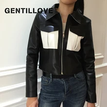 Брендовая мотоциклетная куртка из искусственной кожи, женская зимняя и осенняя Новая модная куртка с карманами, верхняя одежда, куртка, новинка, пальто