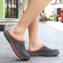 Вьетнамки; пляжные шлепанцы; Мужская обувь; унисекс; летние тапочки с отверстиями; модные уличные дышащие повседневные пляжные сандалии для пар