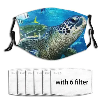 

Reusable Breathable Face Mask Carbon Filter Nose Mouth Mask Daily Mask Sea Turtles Respirator Mouth Cover Air Pollution