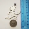 Polished 2 INCH TALL Classic Hatchetman  Pendant INSANE CLOWN POSSE Charms Stainless Steel Hatchet ICP  Necklace rolo chain 24'' 3