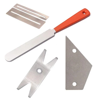 

SEWS-Guitar Multifunction Tool Triangle Leveling Ruler Plate Washer Wrench Guitar Care Set