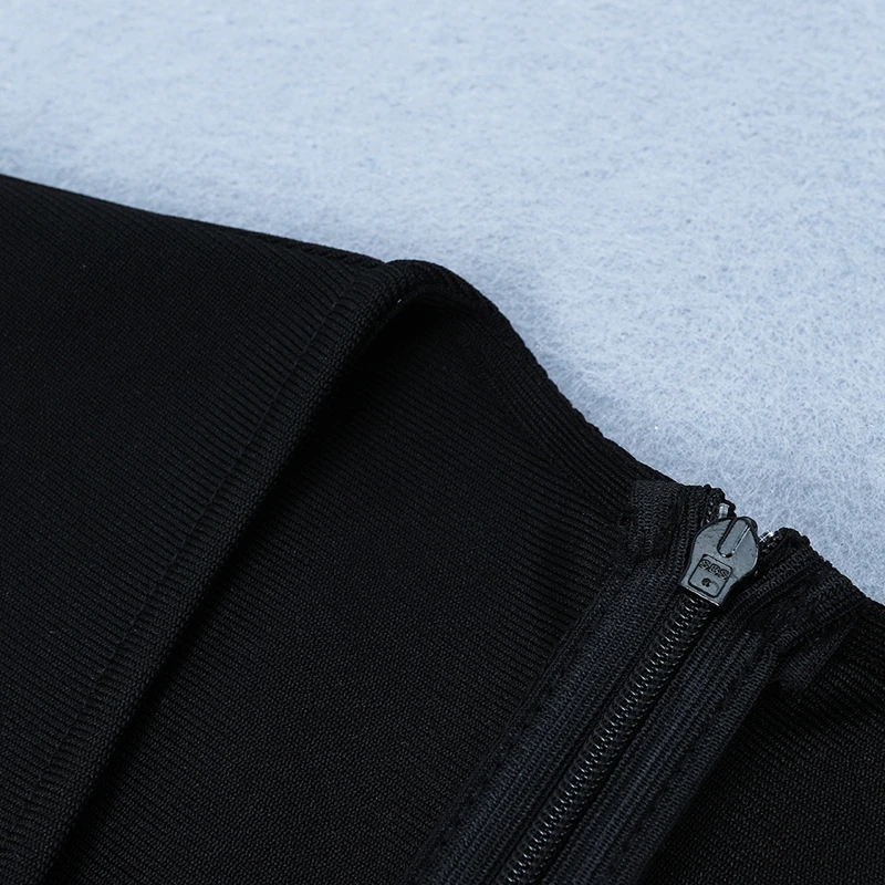 INDRESSME Осенние новые модные вечерние черные платья, женское сексуальное облегающее мини-платье с глубоким v-образным вырезом и длинным рукавом