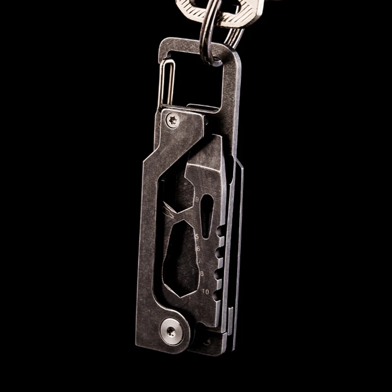 

A187 Multi-functional individual tactical EDC unpacking tool wrench opener hang buckle screwdriver portable portable knife