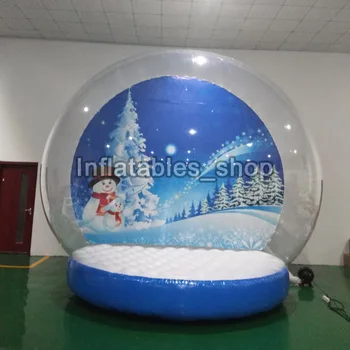 Price New Design Giant Inflatable Snow Globe Bubble Dome Tent With Blower 2M/3M/4M Human Snow Globe For Christmas Cheap Clear Dome