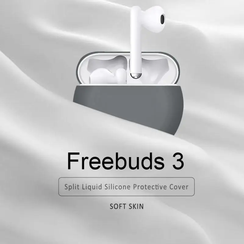 Силиконовый чехол для беспроводной Bluetooth-гарнитуры Huawei Freebuds 3 защитный наушников
