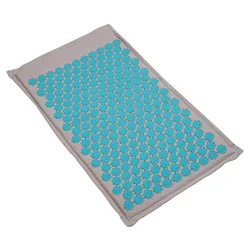Eco-Friendly Acupressure Massage Cushion for Home Fitness and Relaxation (1pc Gray blue)