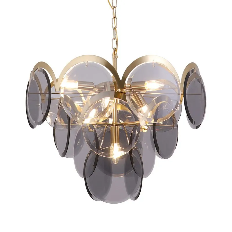 LukLoy Luxury LED Pendant Lamps Glass Modern Hanging Ceiling Chandelier Light Fixture Loft for Dining Room | Лампы и освещение