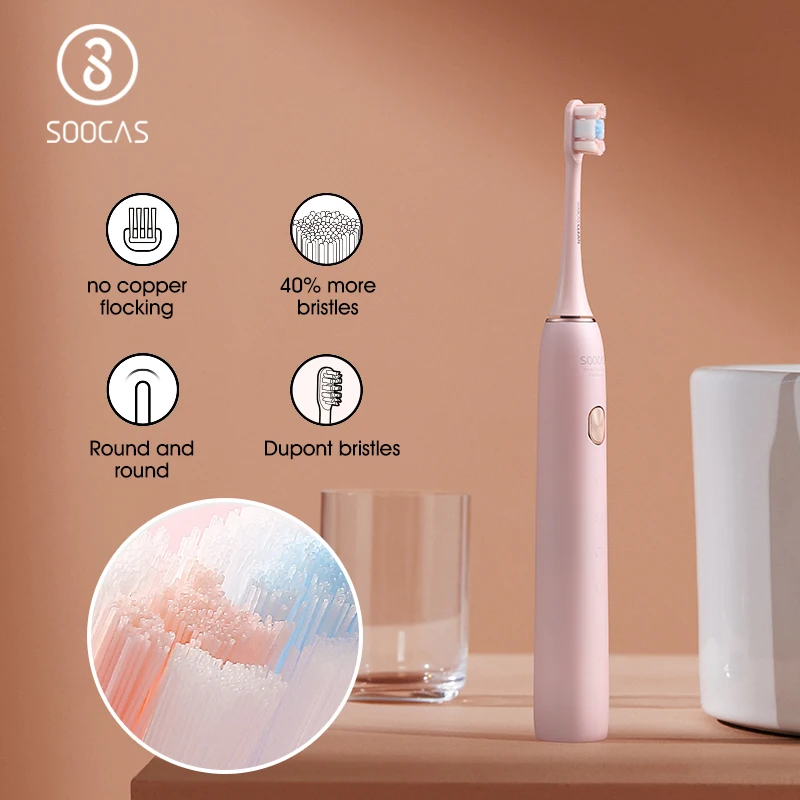 Зубная щетка электрическая SOOCAS X3U звуковая со сменной головкой отбеливающий уход