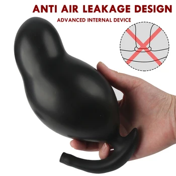Super Large Inflatable Huge Anal Butt Plug Big Dildo Pump Prostate Massage Anus Dilator Expandable Sex Toys for Women Man Gay 5