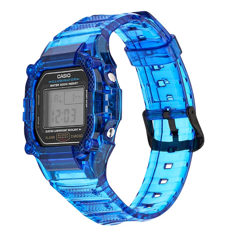 Watch Band Strap For Casio DW5600 GW-5610 Bracelet Watchband Cover Resin Wristband Screen Protectors Case for G-SHOCK Wrist band 