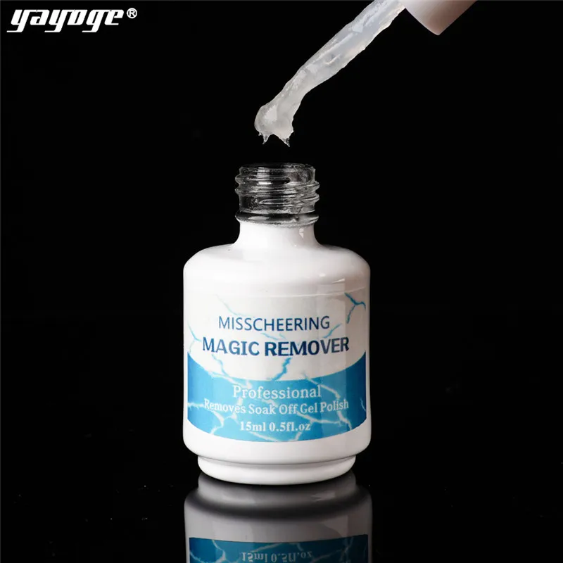 BLXJJ YAYOGE 15ml Burst Magic Nail Remover Gel Nail Solution Cleanser gel Nail Polish Remover Soak off Acrylic Degreaser Nail Art - Цвет: BLXJJ