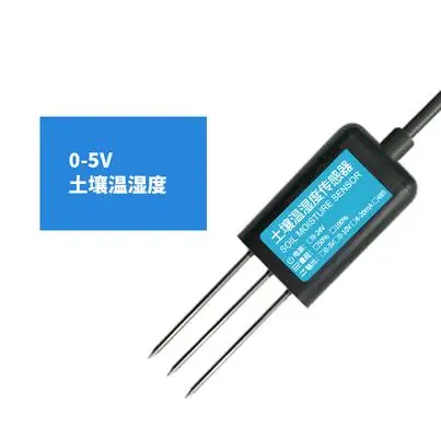 Soil Moisture Sensor Temperature and Humidity Detector Conductivity EC Salt Soil Tester Moisture Content Transmitter 