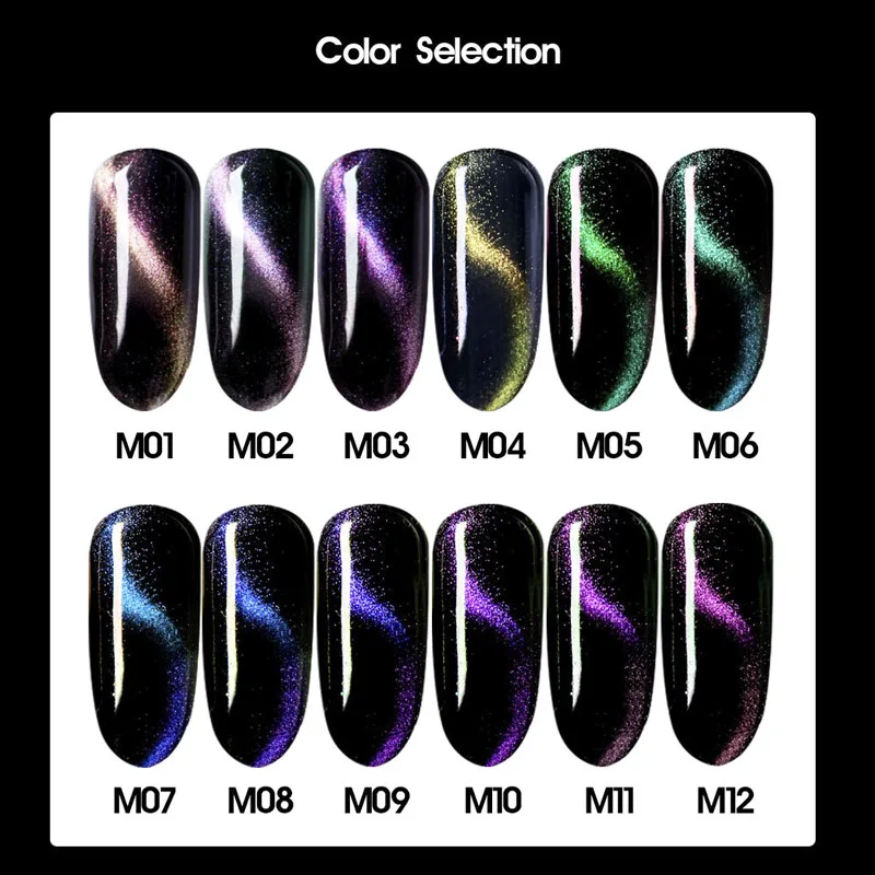 Beautilux 4D Хамелеон Кошачий Гель Лак Для Ногтей Nail Art Magnetic Cats Гели для Глаз