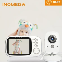 INQMEGA – moniteur vidéo sans fil pour bébé, 3.2 pouces, caméra de sécurité, Vision nocturne, température du sommeil, Babysitter 