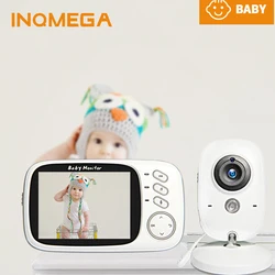 Inqmega monitor do bebê de vídeo sem fio 3.2 polegada bebê babá câmera segurança visão noturna monitor de sono temperatura babá