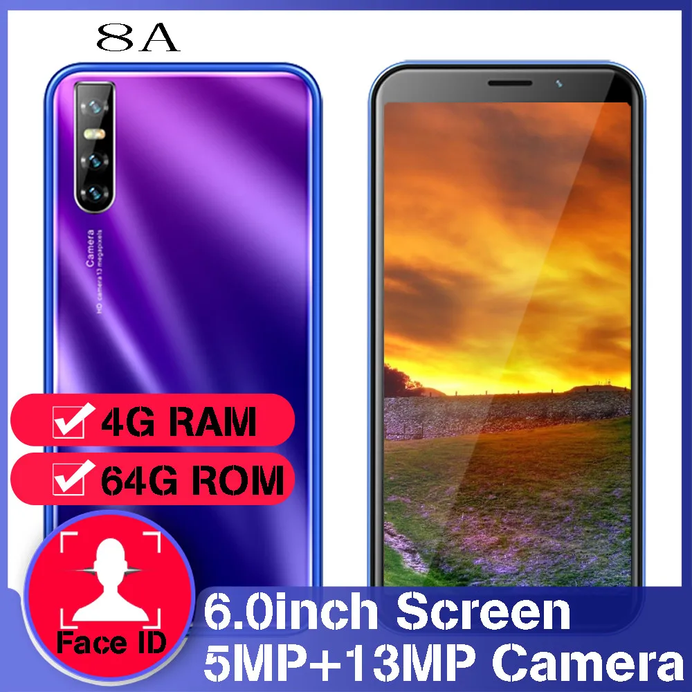 Смартфон глобальная версия 8A 4 + 64 ГБ 13 МП 6 0 &quot android | Мобильные телефоны и