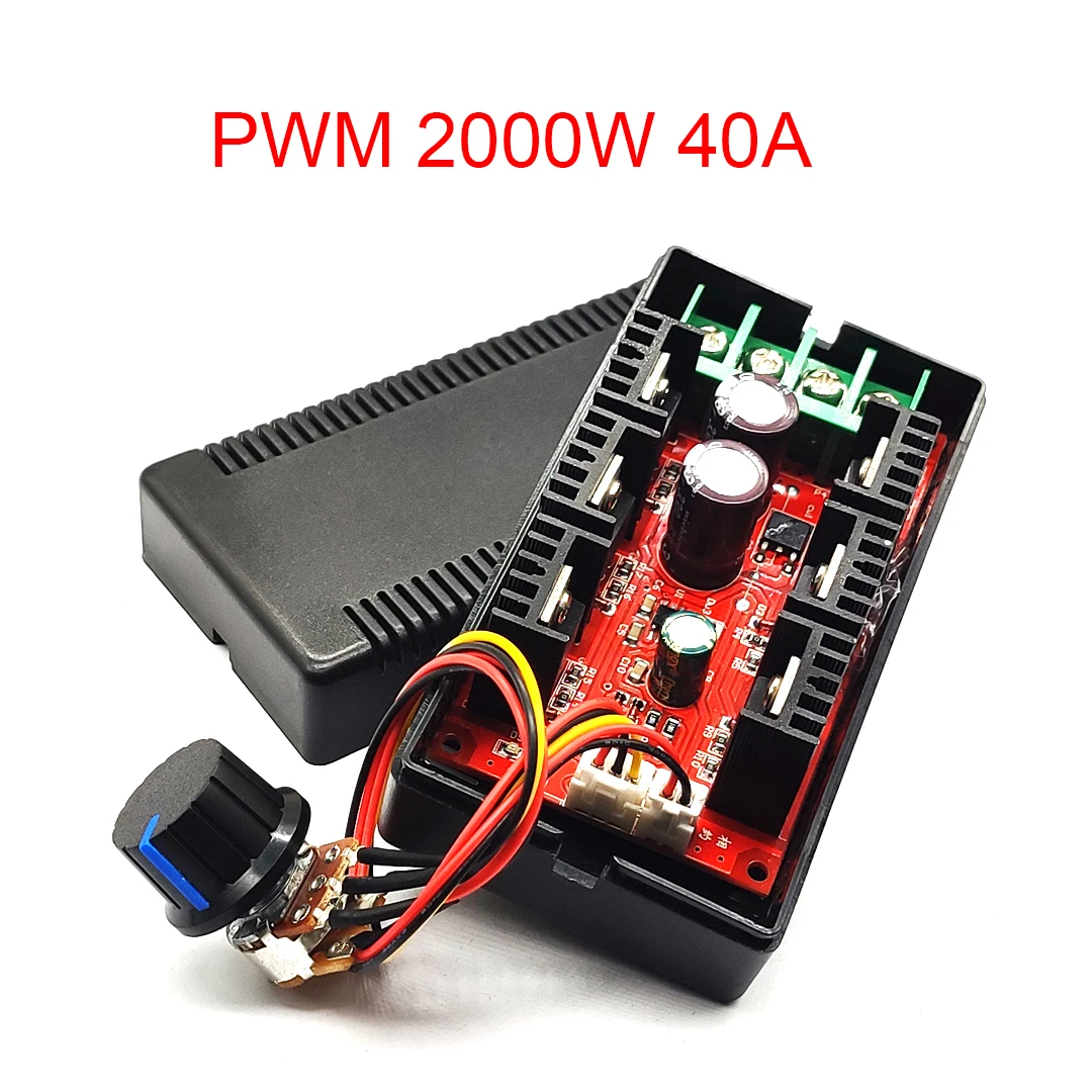 MAX 10-50V 2000W 40A 12V 24V 48V DC Motor Speed Control PWM HHO RC Controller CA 