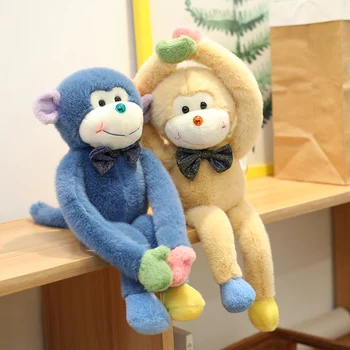 

1pc 40CM Funny Monkey Plush Toys Cute Smile Stuffed Animal Dolls Wall Hanging Home Curtain Decoration Gift for Baby Girls