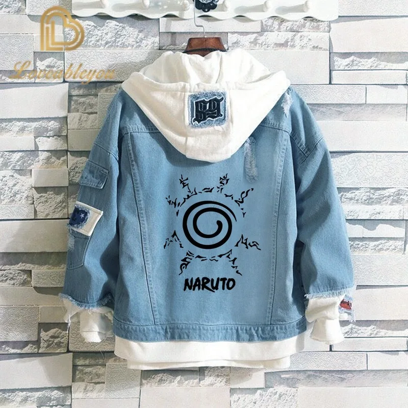 

Hot Sale Anime Naruto Cosplay hooded Jacket Men and Women Casual Jeans Coat Autumn Winter Hoody Holloween Sweatshirt 3XL