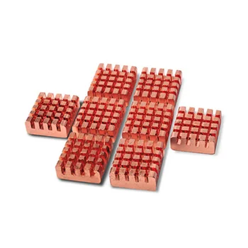 

8pcs Cooling Fan DDR CPU Parts Heat Sink Mini Pure Copper Memory Computer Graphics Card Laptop Mainboard Conductive Adhesive