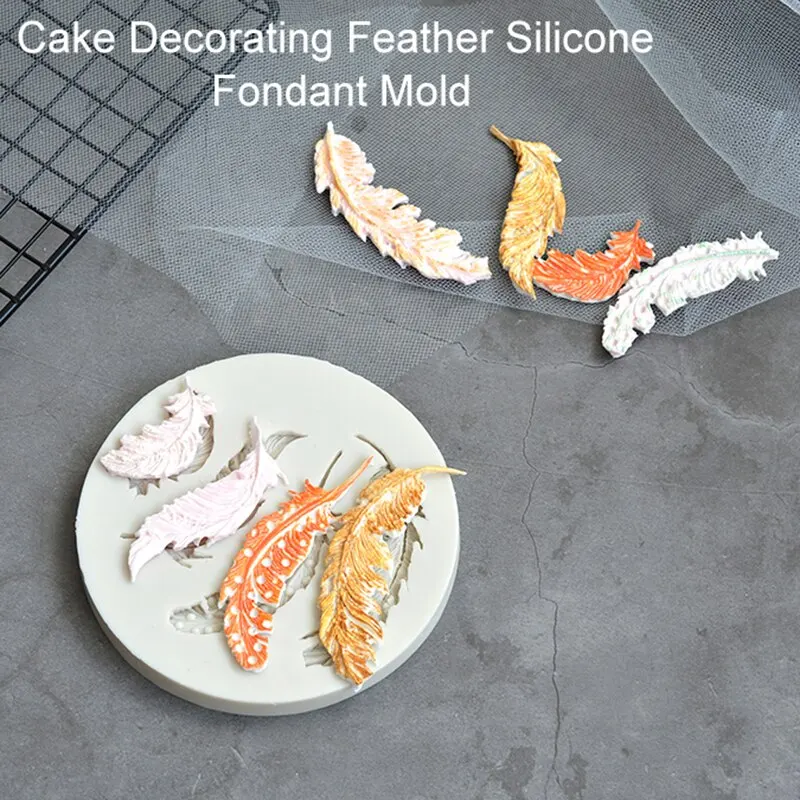 

Feather Silicone Mold Buttons Fondant Mold Cake Decorating Tools Chocolate Gumpaste Mold Cake Decorating Tools