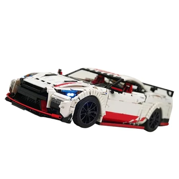 

Hot 3208Pcs MOC RC Racing Car Vehicle Model High Level Assembly Small Particle Building Block Set With Motor And Remote Control