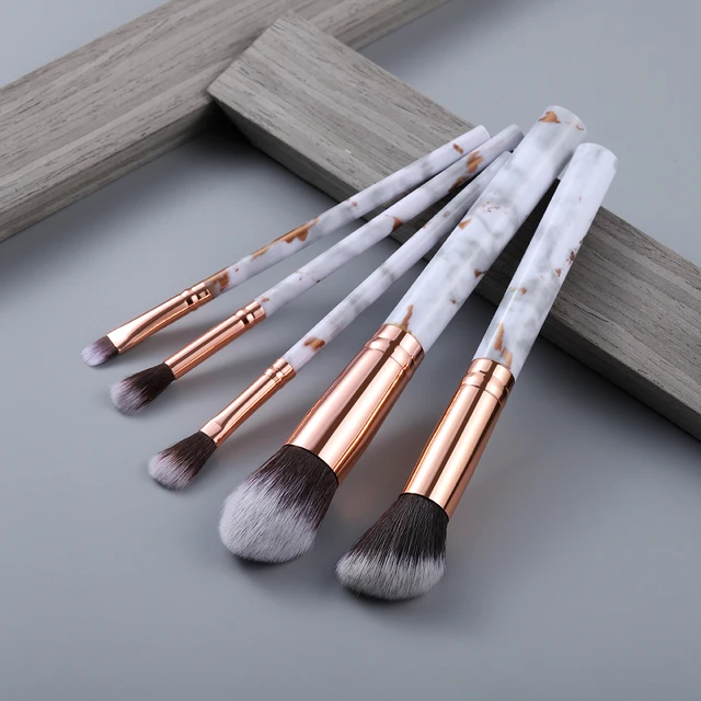 FLD 5/15Pcs Makeup Brushes Tool Set Cosmetic Powder Eye Shadow Foundation Blush Blending Beauty Make Up Brush Maquiagem 5pcs gold