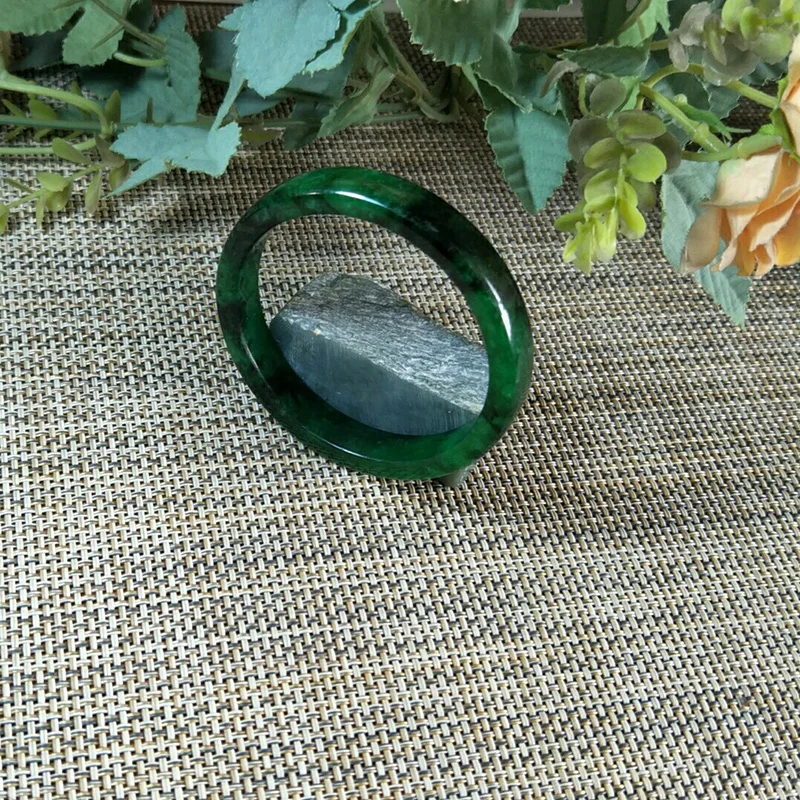 Высокое качество Myanmar Jade зеленый браслет ювелирные изделия темно-зеленый квадратный браслет Jade ювелирные изделия