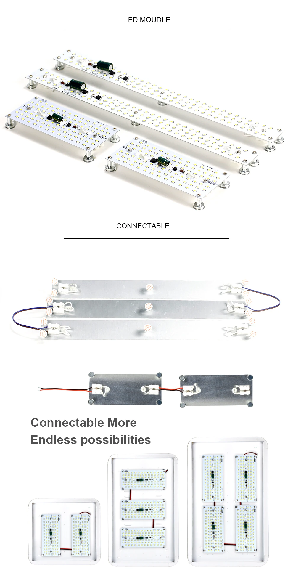 Módulo redondo LED círculo anel lâmpada, sem