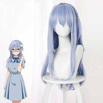 

Anime Comic 22/7 Cosplay Wigs Akane Maruyama Cosplay Wig Long Blue Straight Heat Resistant Synthetic Wig Cosplay Accessories