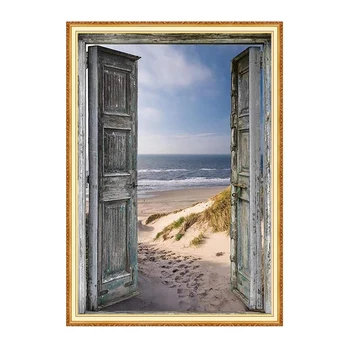 

Meian Beach full square diamond 5D DIY Diamond art 3D Diamond painting Kit cross stitch diamond mosaic photo home decor