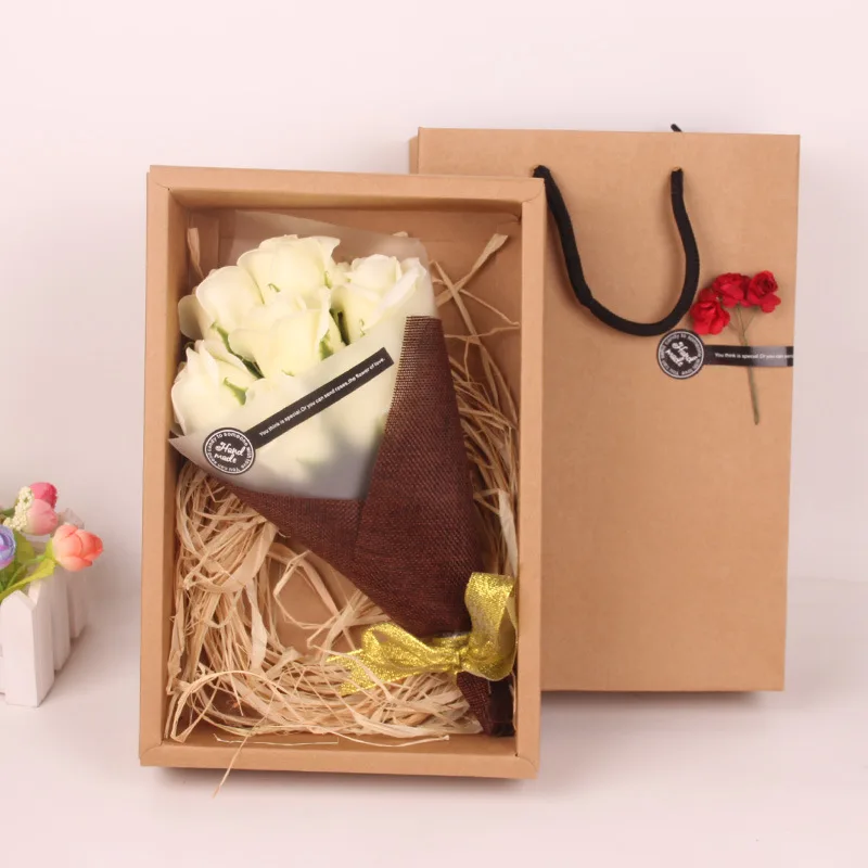Teacher's Day Gift 7 Flower Soap Flower Small Bouquet Practical Wedding Supplies Birthday Gift Creative Small Gift Wholesale