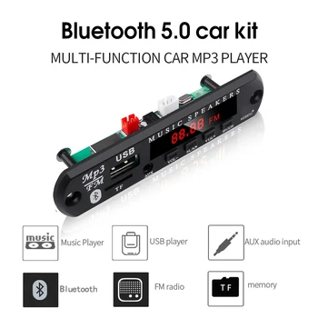 

KEBIDU 5V 12V MP3 WMA Bluetooth5.0 Decoder Board Audio Module USB TF Radio Wireless Music Car MP3 Player With Remote Control