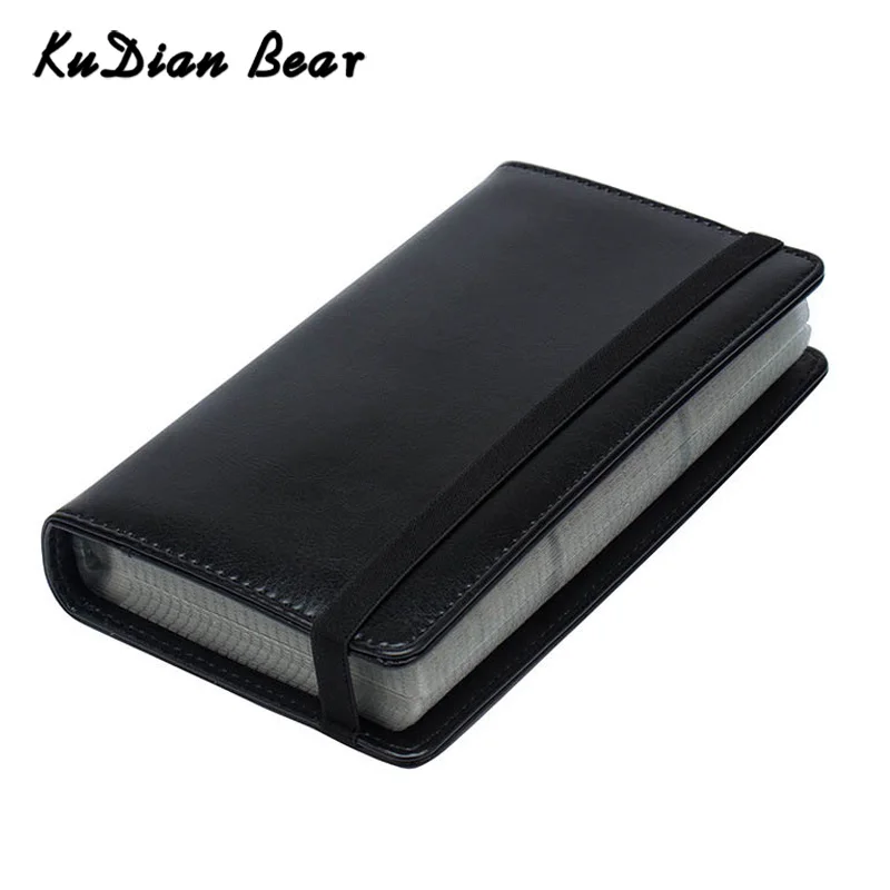 

KUDIAN BEAR Women Business Card Holder Card Organizer Big Capacity 120 Cards Men Credit ID Card Wallet Tarjetero BIH098 PM49