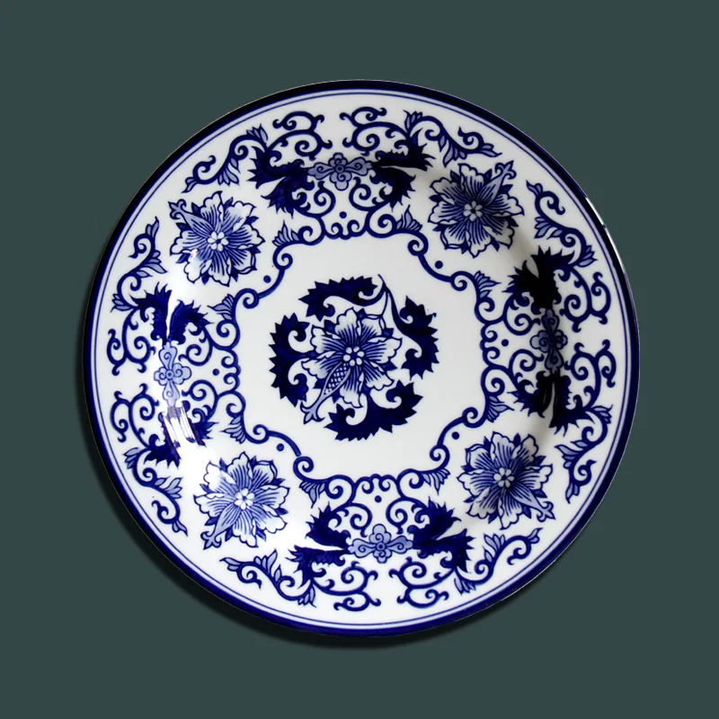 Jingdezhen Ceramics European-style Foreign Trade Mediterranean Blue And White Porcelain Wall Decoration Plate Wall Living Room 5