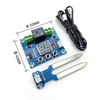 

Humidity Controller Soil Sensor Module Board DV 12V 10A Automatic Control Irrigation Red Digital Display XH-M214