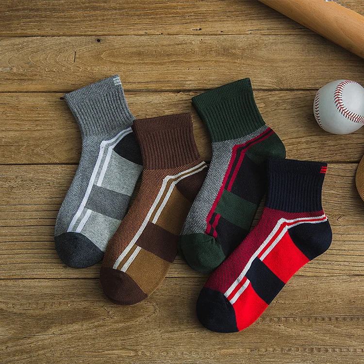 

2020 Breathable Men's Socks High Quality Solid Mesh Short Ankle Socks Mens Nautical Socks Hot Sale Comfortable and stylish