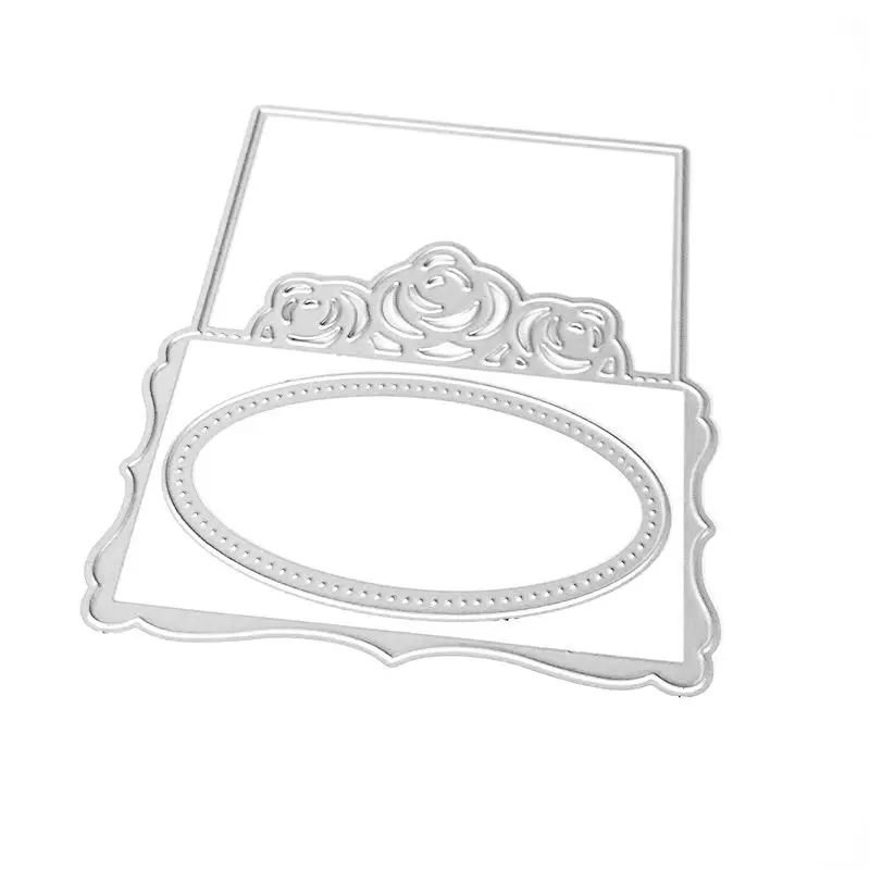 

Framed Lace Cutting Dies Stencil DIY Scrapbooking Album Stamp Paper Card Emboss