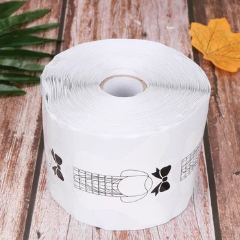 

Acrylic UV Gel Nails Extension Nail Guide Stickers Nail Tips Forms Nail Art Tool for Home Shop (500pcs/Roll)