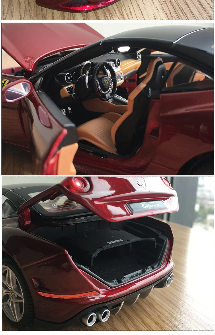 1:24 высокое моделирование Ferrari сплава Модель автомобиля califoria T трансформер модель гоночной машины для детей Подарки