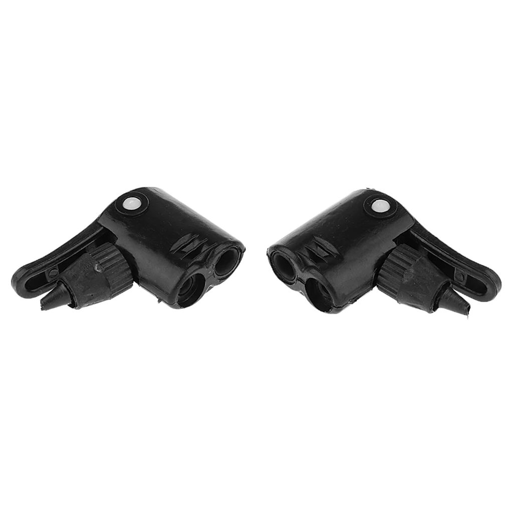 2pc Schrader/Presta Valve Bicycle Tire Tyre Air Pump Inflator Connector Head
