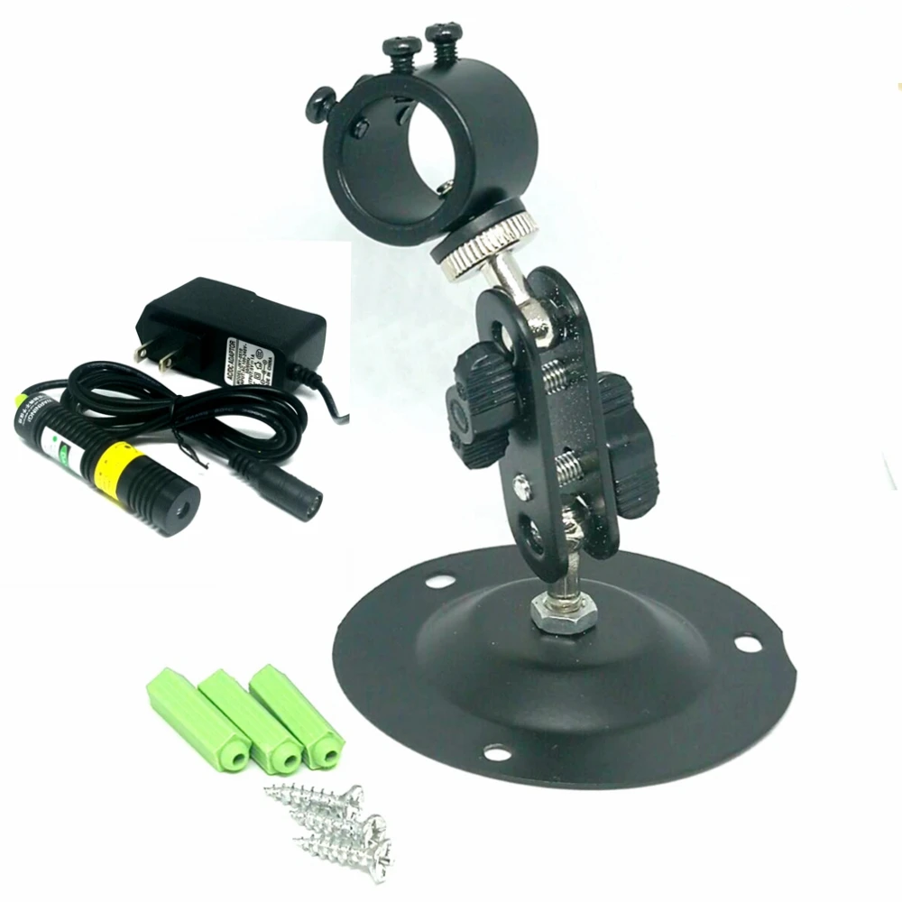 

Adjustable 405nm 300mW Laser Diode Module 16x68mm High Power Light w 5V Adapter & Flexible Holder