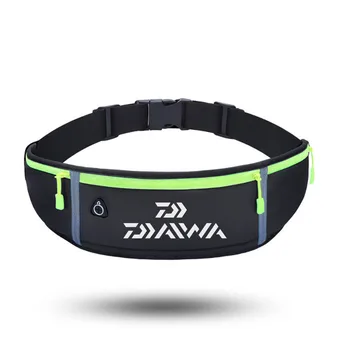 

New Daiwa Men Women Fishing Waist Bag Outdoor Sports Pockets Anti-theft Mobile Waterproof Tactical Fishing Running Bags 78#