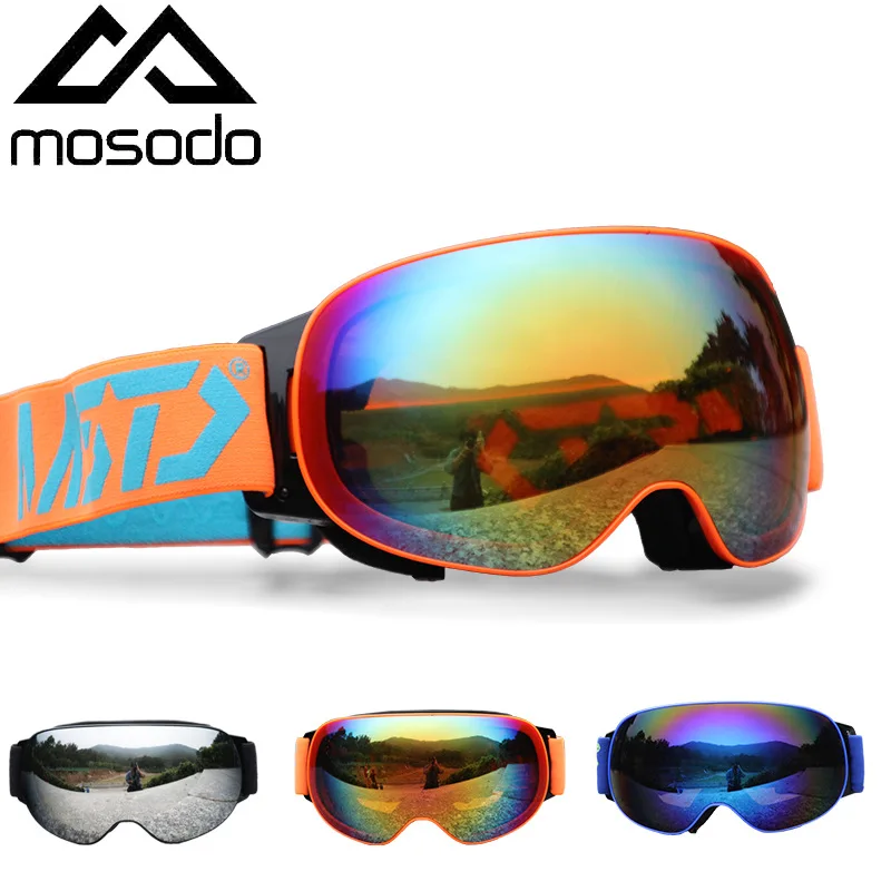 

Large Spherical Outdoor Ski Goggles Double Layer Anti-Fog Breathable High-End Men's And Women's Universal Msd007