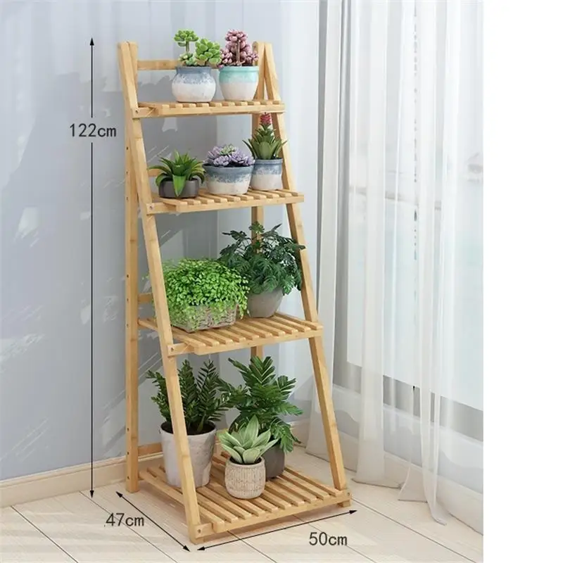 Version M Интерьер Suporte Flores лестница Escalera Decorativa Madera для дерева, балкона, напольная стойка для цветов, полка для растений - Цвет: Version M