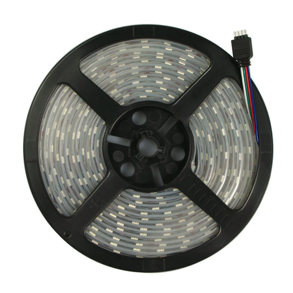 

5M IP65 RGB 5050SMD 150 LED Strip Light 44KEY Remote Party Decoration EU Charger