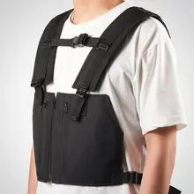 

Universal Front Pack Vest Ergonomic Design Classified Exercise Gear Chest Bag Vest Pouch Vest Training Vest