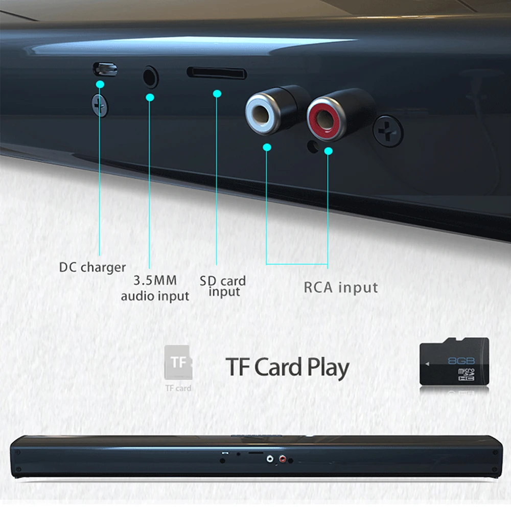 CYBORIS TWS высокое качество Bluetooth динамик BT 4,2 Беспроводная Музыка потрясающий HIFI Звук качество домашний кинотеатр опыт TF FM AUX RCA