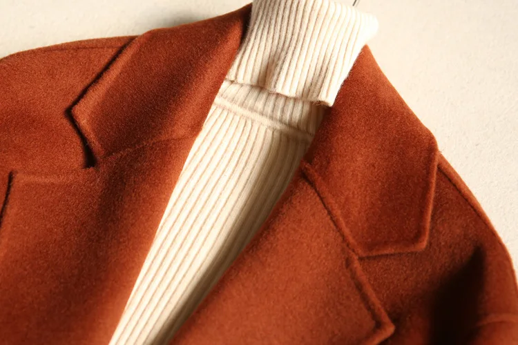 Titotato/осень, Женское пальто, куртка для ежедневного отдыха, двустороннее шерстяное Свободное пальто, верхняя одежда для женщин