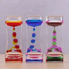 Temporizador líquido brinquedo sensorial visual sedação autismo necessidades especiais ampulheta óleo flutuante líquido visual temporizador de movimento vidro